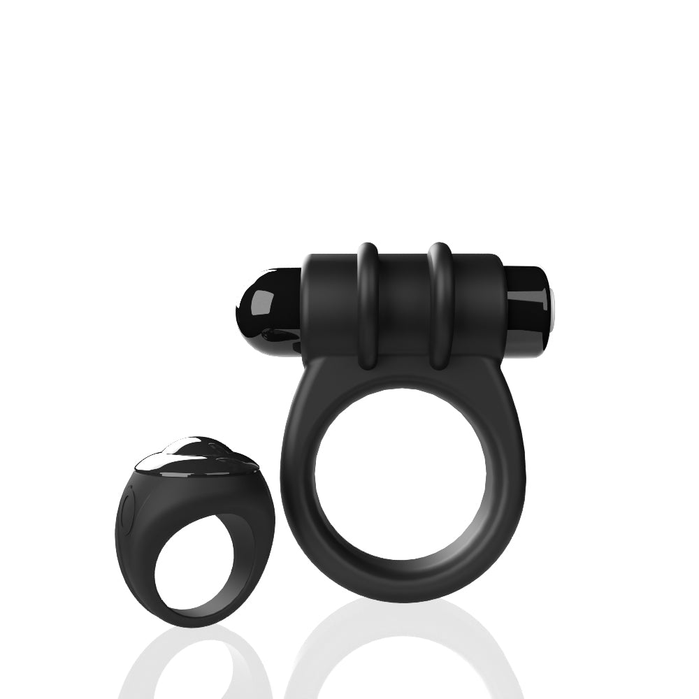 "Screaming O Remote Controlled Switch Vibrating Ring - Black SO-ARCSW-BL"