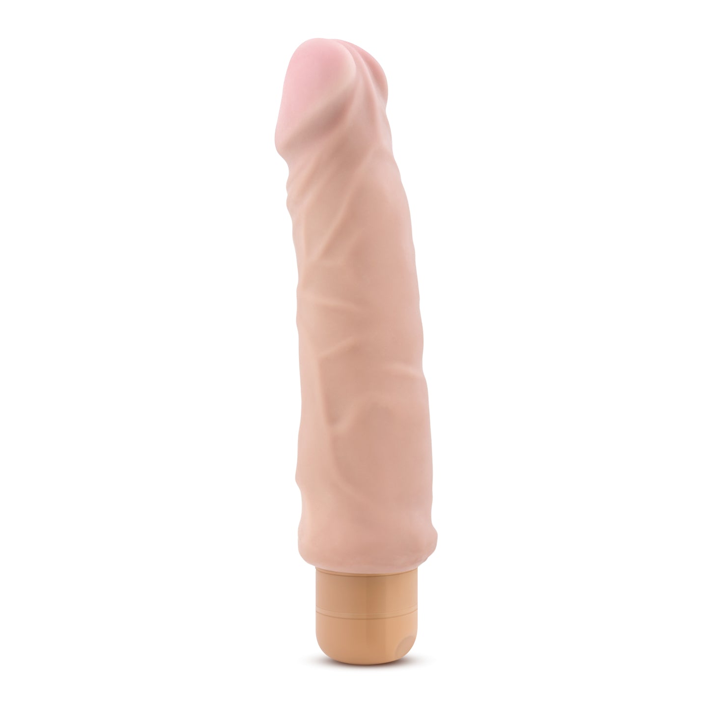 "X5 Plus - Hard on Vibrating 9 Inch Dildo - Natural BL-52203"