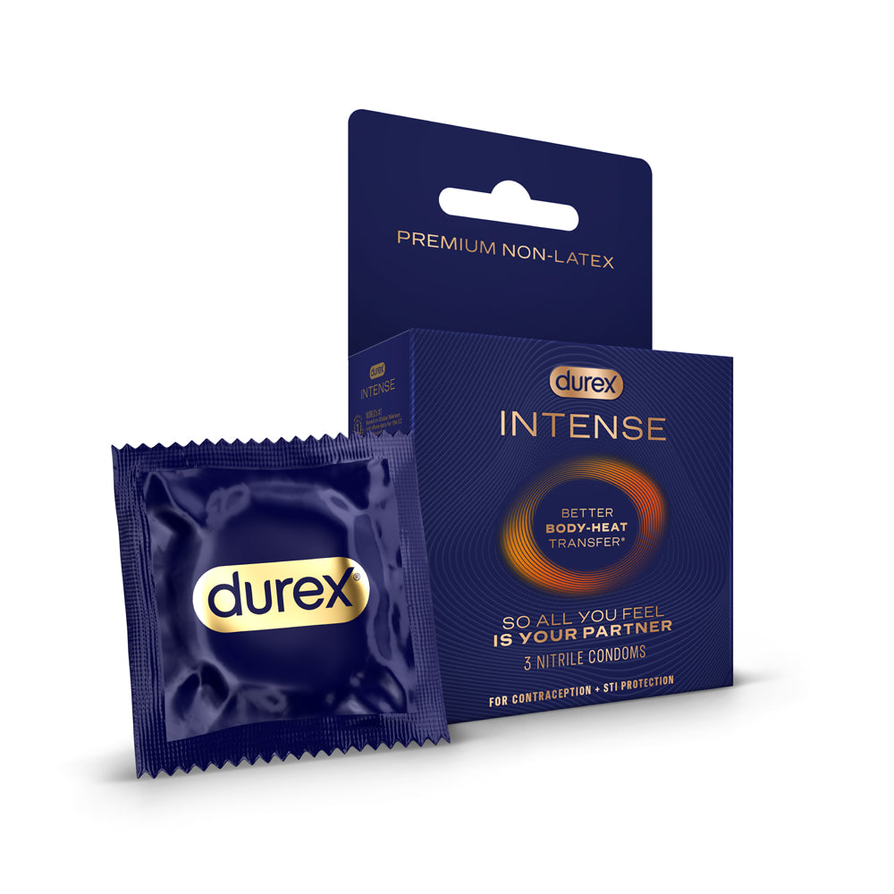 "Durex Intense Nitrile Condoms 3 Pack PM99574"