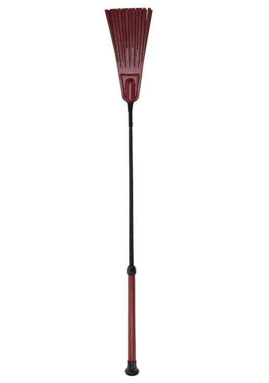 "Saffron Fringe Crop - Red/black SS48042"