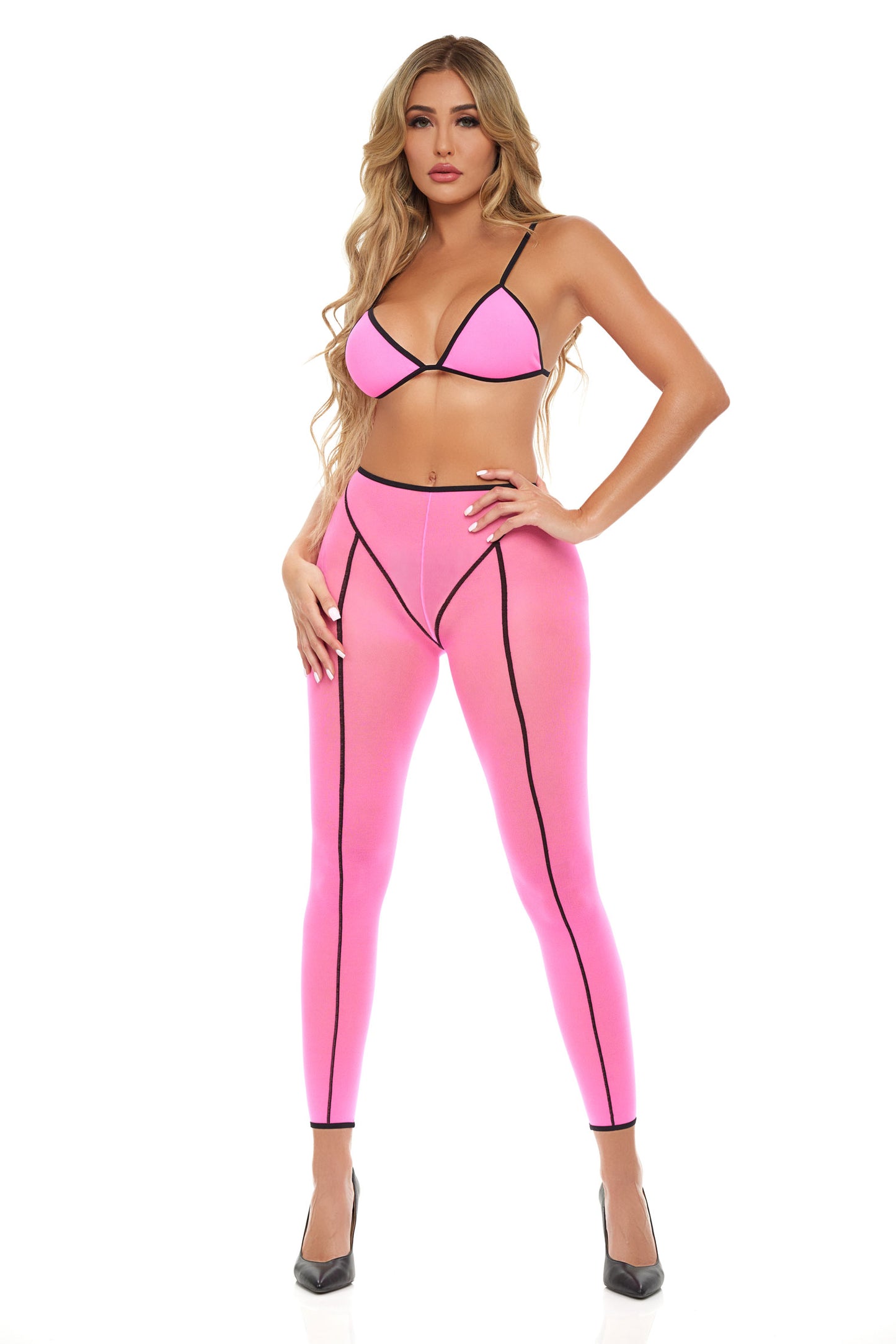 "Double Vision 2pc Bra Set - Pink PKL-23116KPNKOS"