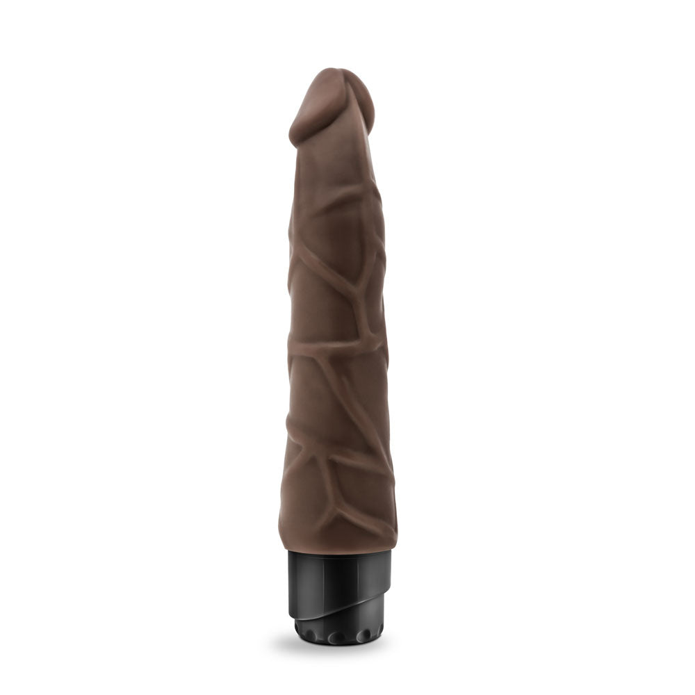 "Dr. Skin - Cock Vibe 1 - 9 Inch Vibrating Cock - Chocolate BL-10076"