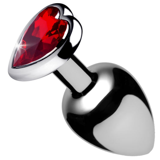 "Red Heart Gem Anal Plug - Small BTYS-AF633-SMALL"