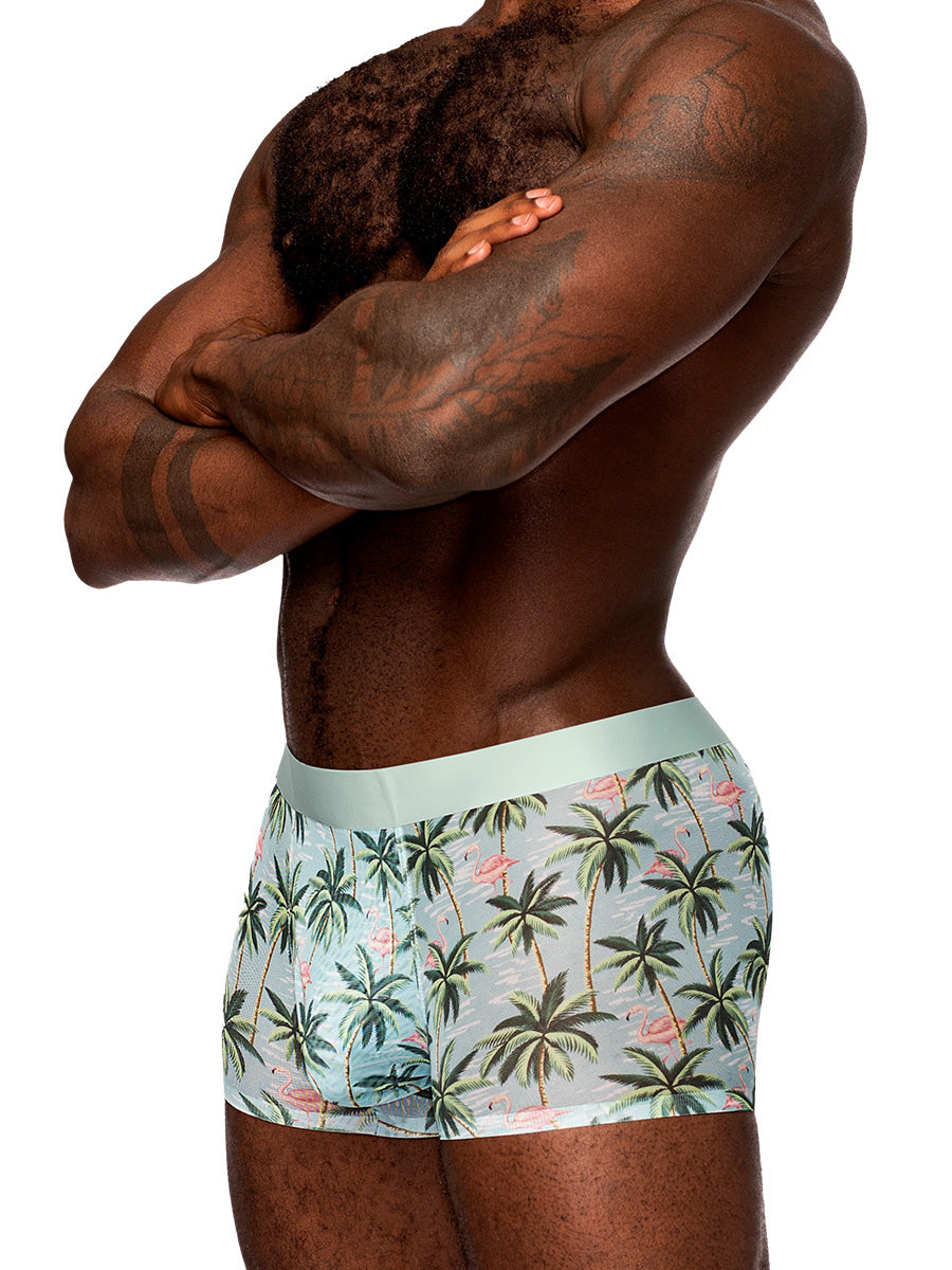 "Sheer Prints - Seamless Sheer Short - X-Large - Flamingo MP-SMS011FLXL"